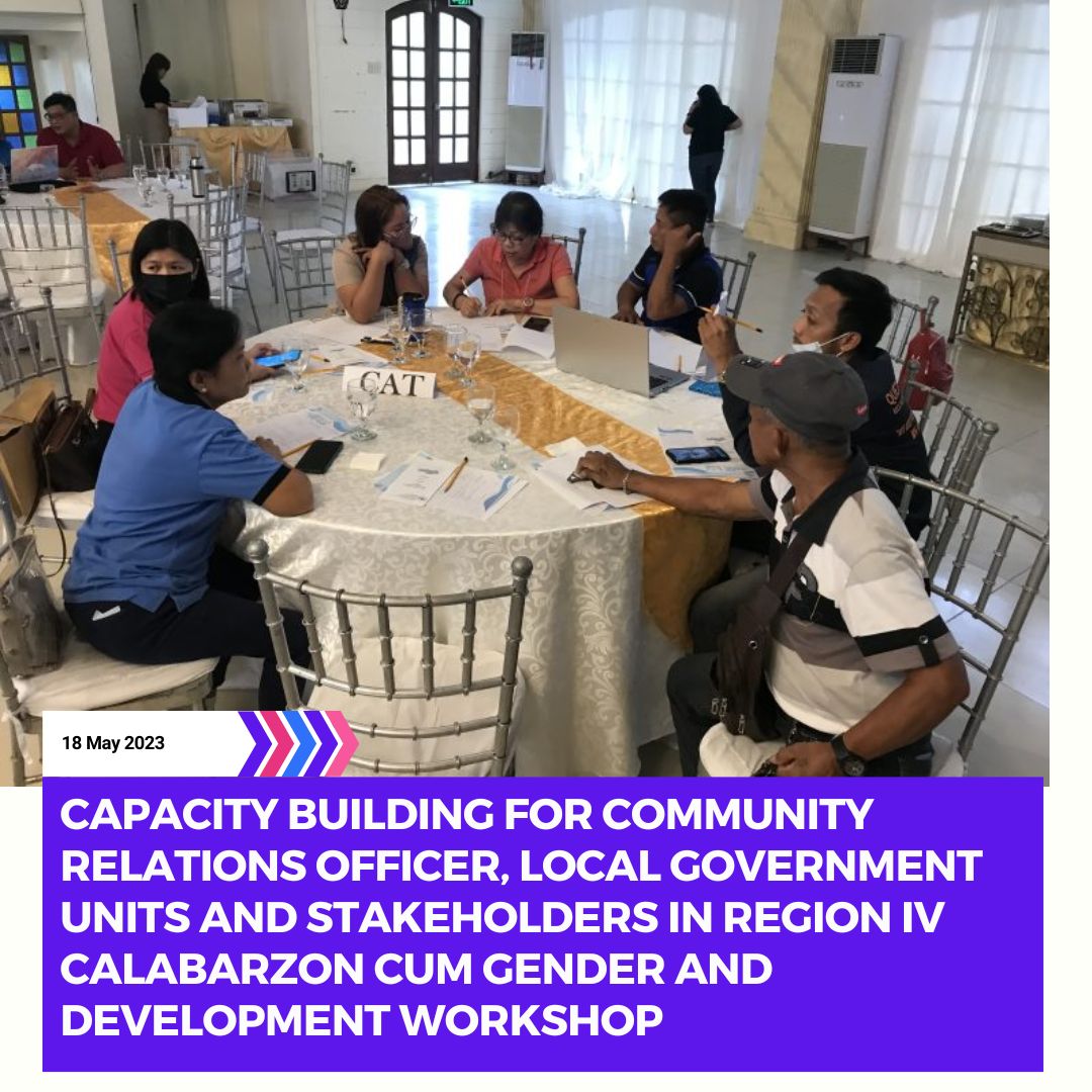 CALABARZON GAD WORKSHOP COMREL LGU
