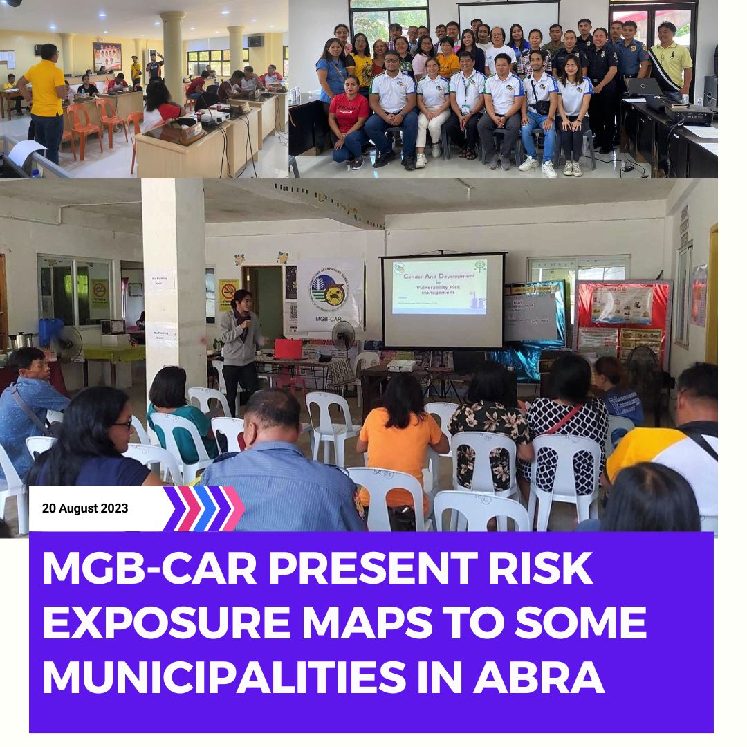 MGB CAR Present Risk Exposure maps to some municipalities in Abra