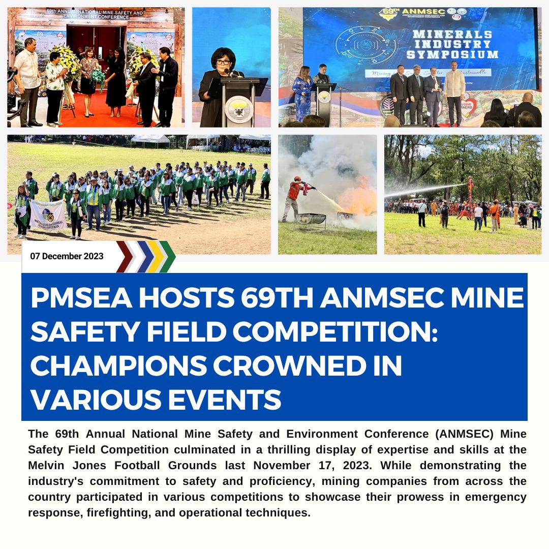 PMSEA Hosts 69th ANMSEC Mine Safety Field Competition Champions Crowned in Various Events